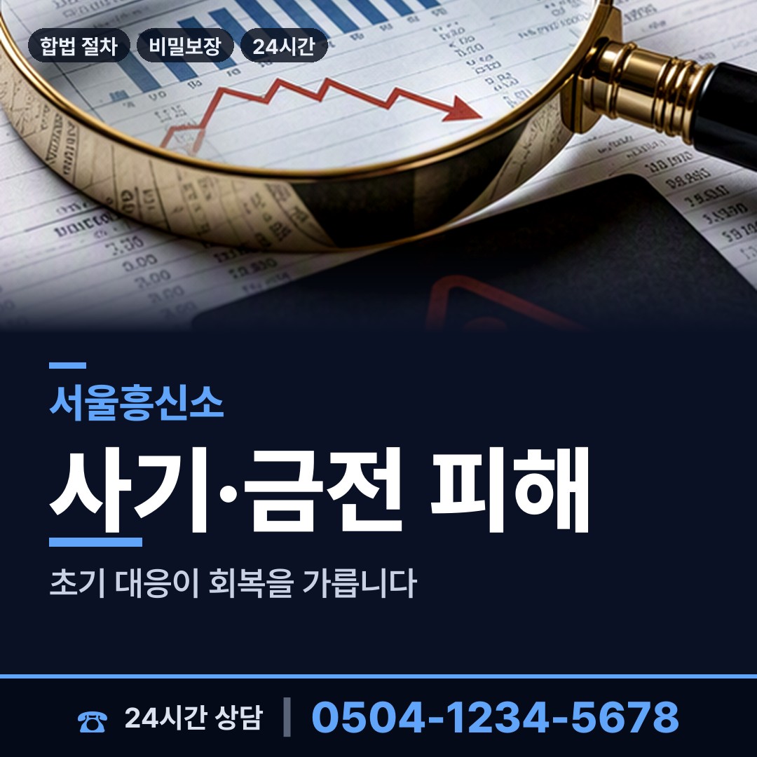 서울 흑석동 투자사기조사 상담 안내